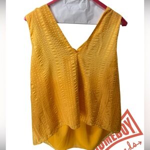 Frame Denim Golden Sleeveless Blouse